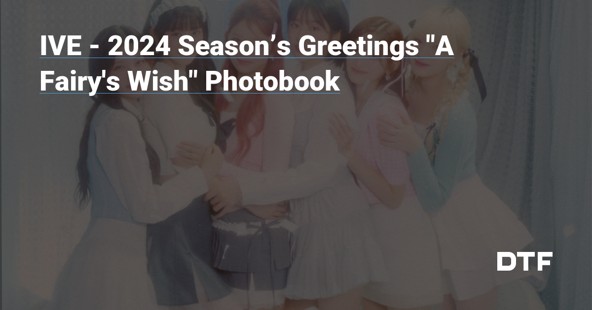 Ive Seasons Greetings A Fairy S Wish Photobook The Idol